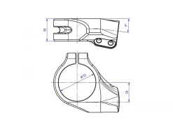 SEMIMANUBRI 53MM CNC RACING DUCATI PANIGALE V4 / S 2018-2024