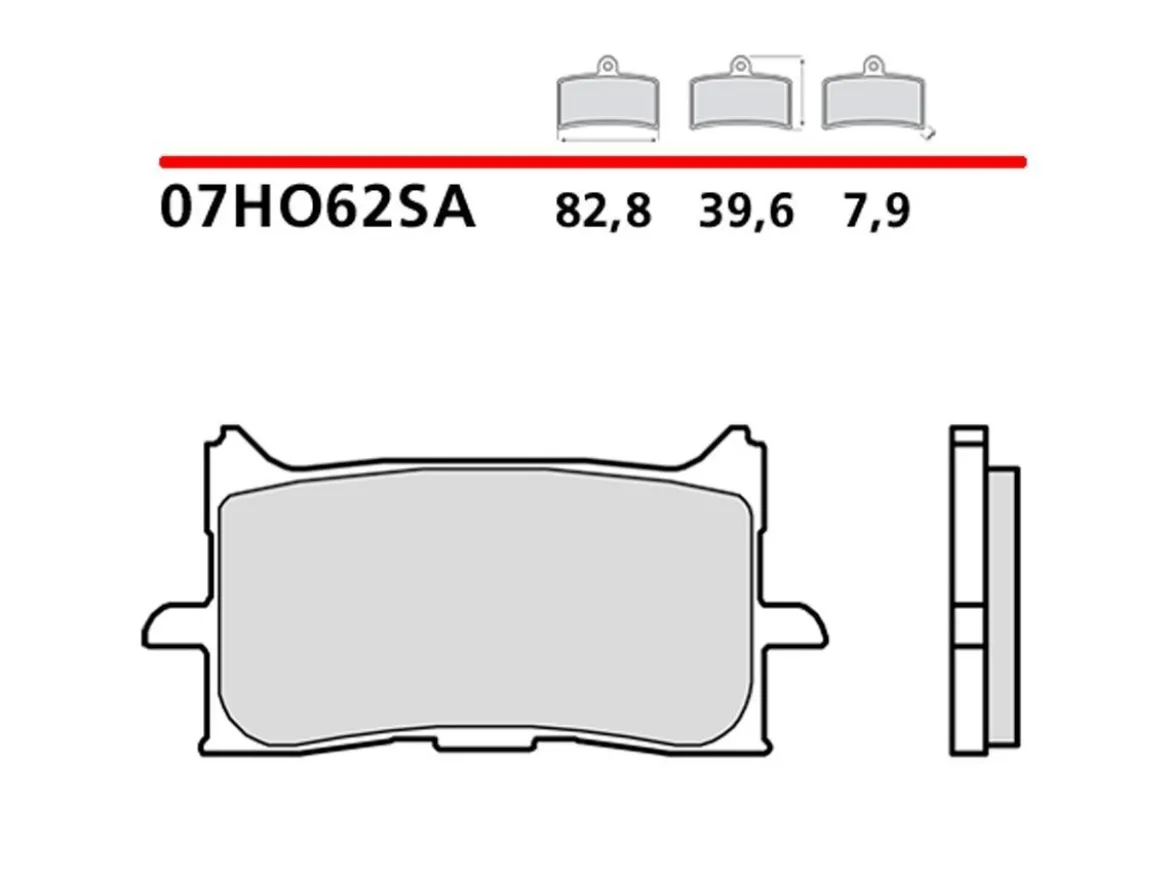 SET PASTIGLIE FRENO ANTERIORE BREMBO HONDA CRF L AFRICA TWIN 1000 2015 IN POI