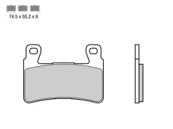 SET PASTIGLIE FRENO ANTERIORE BREMBO HONDA CBR RR 600 2003-2004