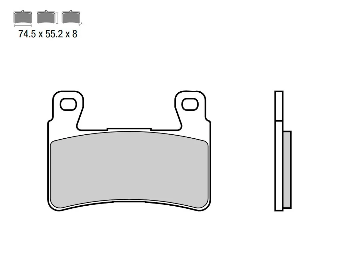 SET PASTIGLIE FRENO ANTERIORE BREMBO HONDA CBR RR 600 2003-2004