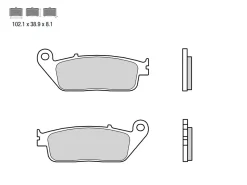 SET PASTIGLIE FRENO ANTERIORE BREMBO TRIUMPH BONNEVILLE T100 865 2009 IN POI