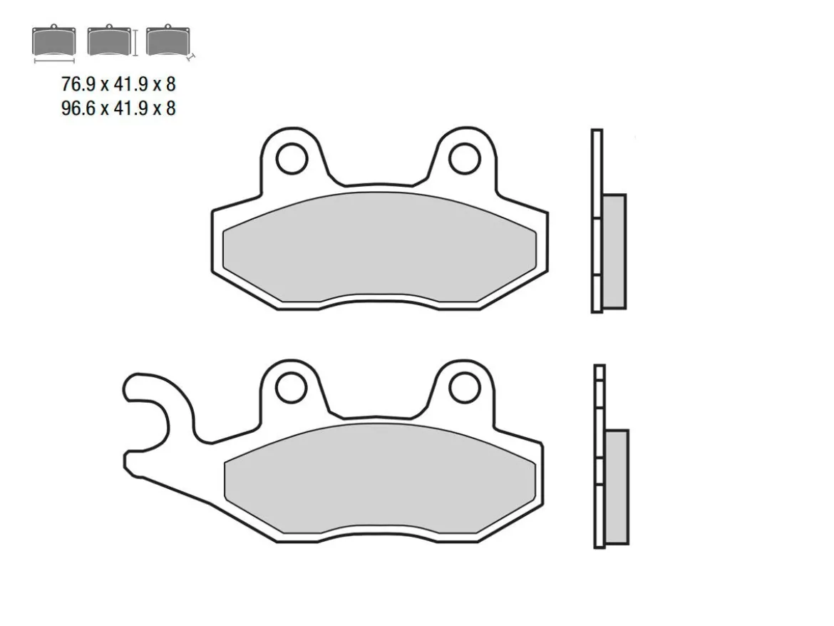 SET PASTIGLIE FRENO ANTERIORE BREMBO CAGIVA MITO 525 125 2008 IN POI