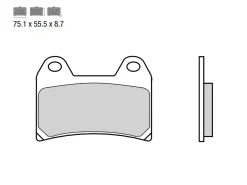 SET PASTIGLIE FRENO ANTERIORE BREMBO MOTO GUZZI V7 III STONE 750 2017-2022