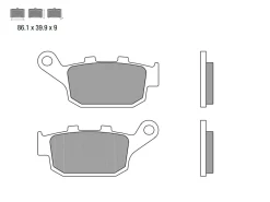SET PASTIGLIE FRENO POSTERIORE BREMBO KAWASAKI Z 900 ABS / RS 2017-2022