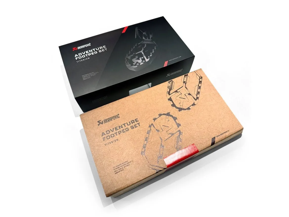 SET PEDANE TITANIO AKRAPOVIC BMW R 1300 GS / ADVENTURE 2024-2025