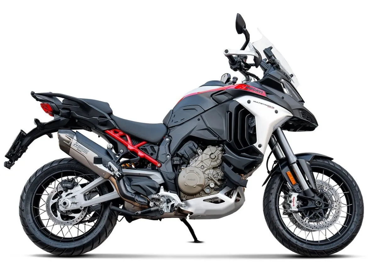 SET PEDANE TITANIO AKRAPOVIC DUCATI MULTISTRADA V4 / S / RS / RALLY 2021-2025