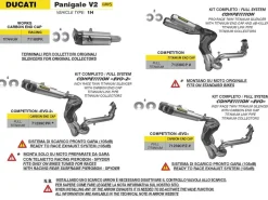 SILENZIATORE WORKS TITANIO-CARBY ARROW DUCATI PANIGALE V2 2020-2024