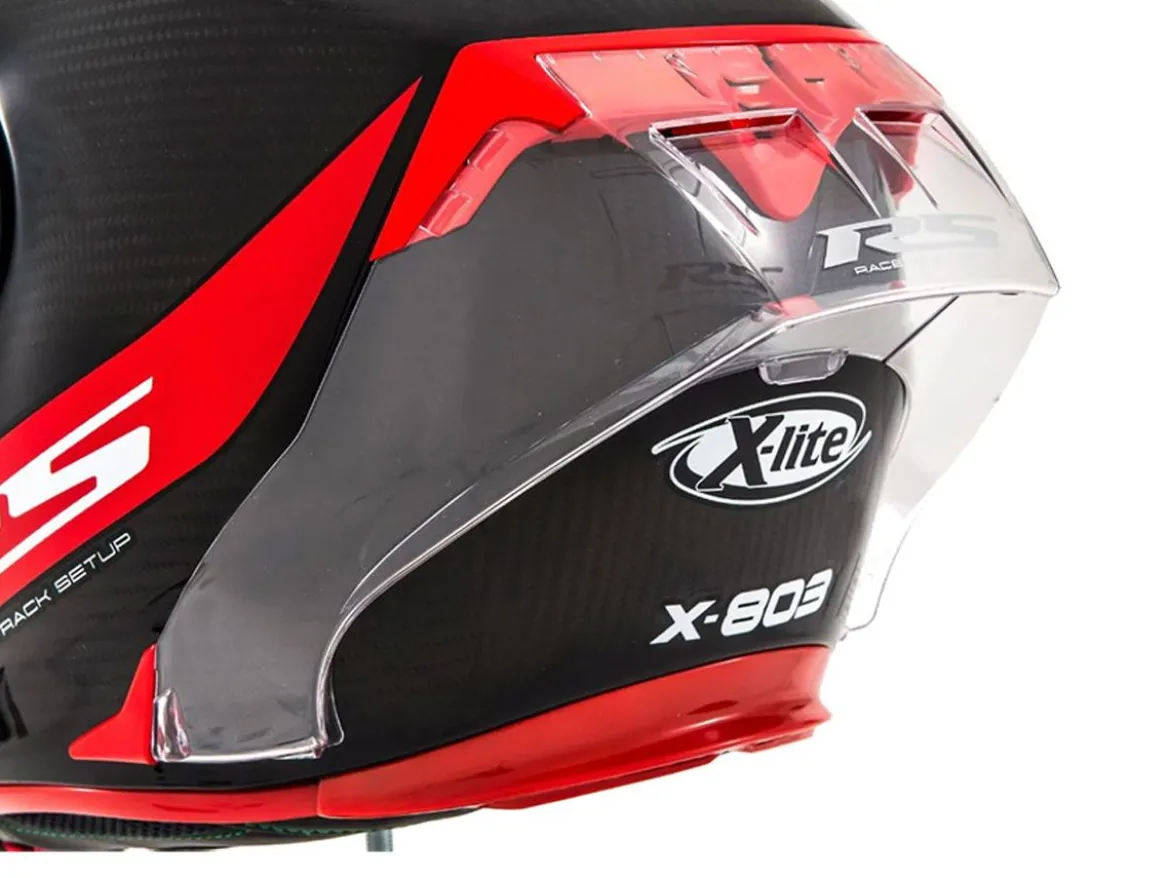 SPOILER AERODINAMICO ROSSO X-LITE CASCHI X-803 RS ULTRA