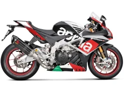 STAFFA CARBONIO SUPPORTO TERMINALE AKRAPOVIC APRILIA RSV4 2019-2023
