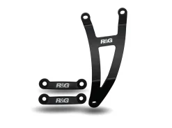 STAFFA SUPPORTO SCARICO + PIASTRA FORI PEDANE POSTERIORI R&G HONDA CBR 500 R 2016-2024