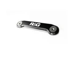 STAFFA SUPPORTO SCARICO + PIASTRA COPRIFORI PEDANE R&G KAWASAKI ZX-10R / RR 2025