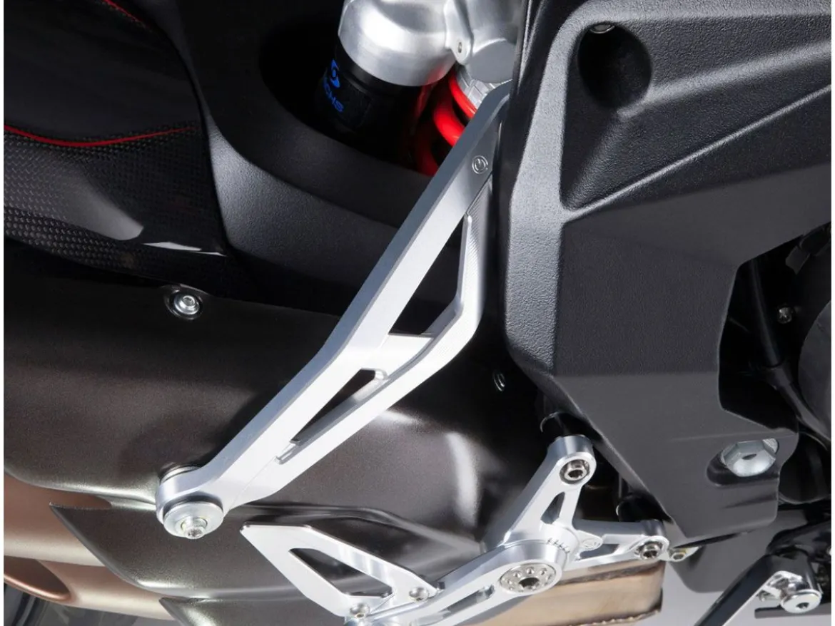 STAFFA SUPPORTO SILENZIATORI ALLUMINIO MOTOCORSE MV AGUSTA BRUTALE 800 RR PIRELLI 2018-19