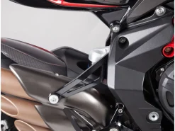 STAFFA SUPPORTO SILENZIATORI ALLUMINIO MOTOCORSE MV AGUSTA BRUTALE 800 2016-2019