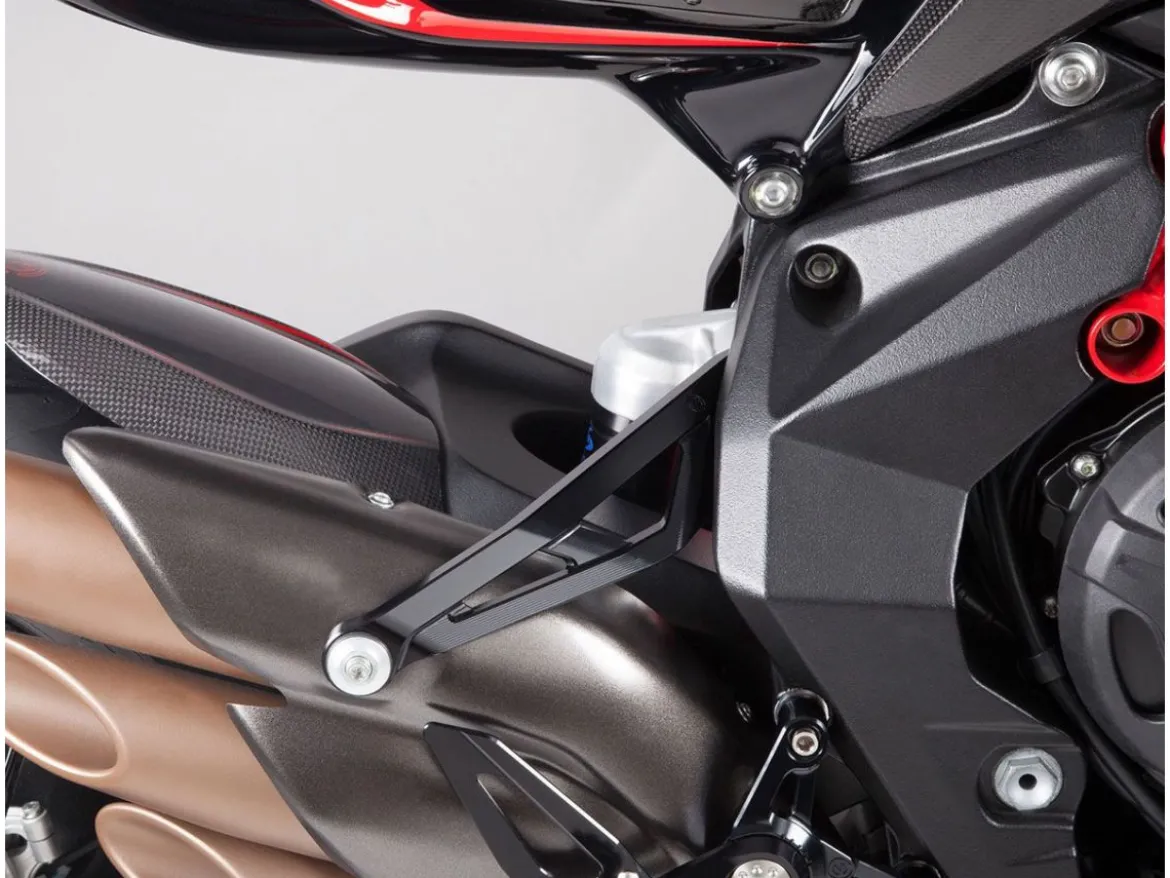 STAFFA SUPPORTO SILENZIATORI ALLUMINIO MOTOCORSE MV AGUSTA BRUTALE 800 2016-2019
