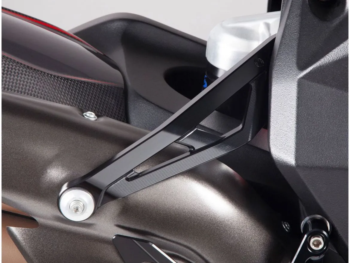 STAFFA SUPPORTO SILENZIATORI ALLUMINIO MOTOCORSE MV AGUSTA BRUTALE 800 2016-2019