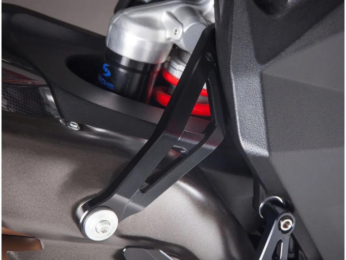 STAFFA SUPPORTO SILENZIATORI ALLUMINIO MOTOCORSE MV AGUSTA BRUTALE 800 2016-2019