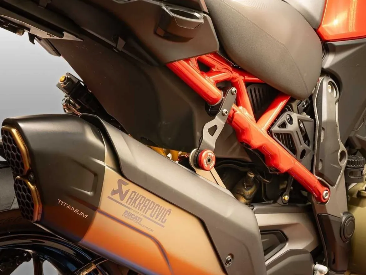 SUPPORTO SCARICO DBK DUCATI MULTISTRADA V4 / S / RALLY / PIKES PEAK 2025