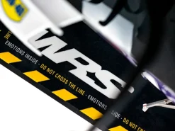 TAPPETO MOTO RETTANGOLARE ORIGINALE WRS CON LOGO E LINEA GIALLA