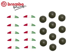 TAPPO IN GOMMA +ADESIVO BANDIERA ITALIANA BREMBO RACING POMPA RCS FRENO/FRIZIONE