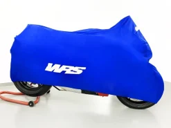 TELO COPRIMOTO BLU CON LOGO BIANCO WRS UNIVERSALE