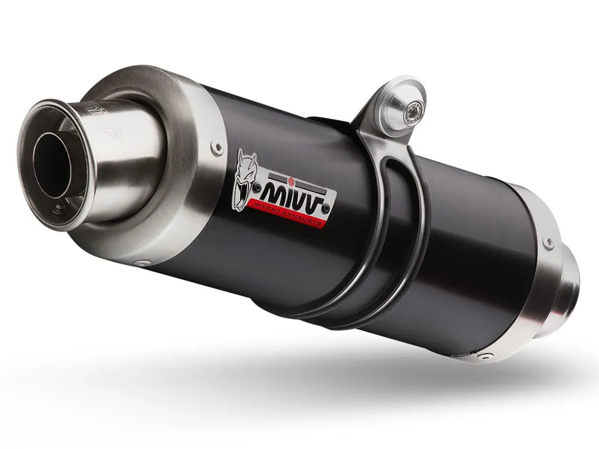 TERMINALE MIVV GP ACCIAIO NERO KAWASAKI NINJA 300 2013-2016