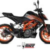 TERMINALE MIVV MK3 ACCIAIO INOX NERO KTM DUKE 125 2021-2023