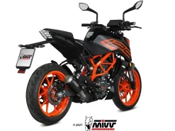 TERMINALE MIVV MK3 ACCIAIO INOX NERO KTM DUKE 125 2021-2023
