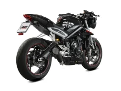 TERMINALE MIVV X-M5 ACCIAIO INOX NERO TRIUMPH STREET TRIPLE 765 R / RS / S 2017-2022