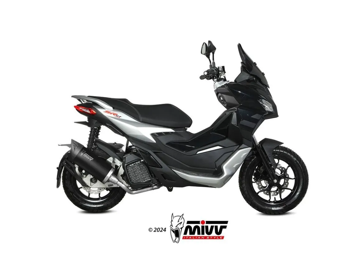 TERMINALE MOVER INOX NERO MIVV APRILIA SR 200 GT 2022-2024