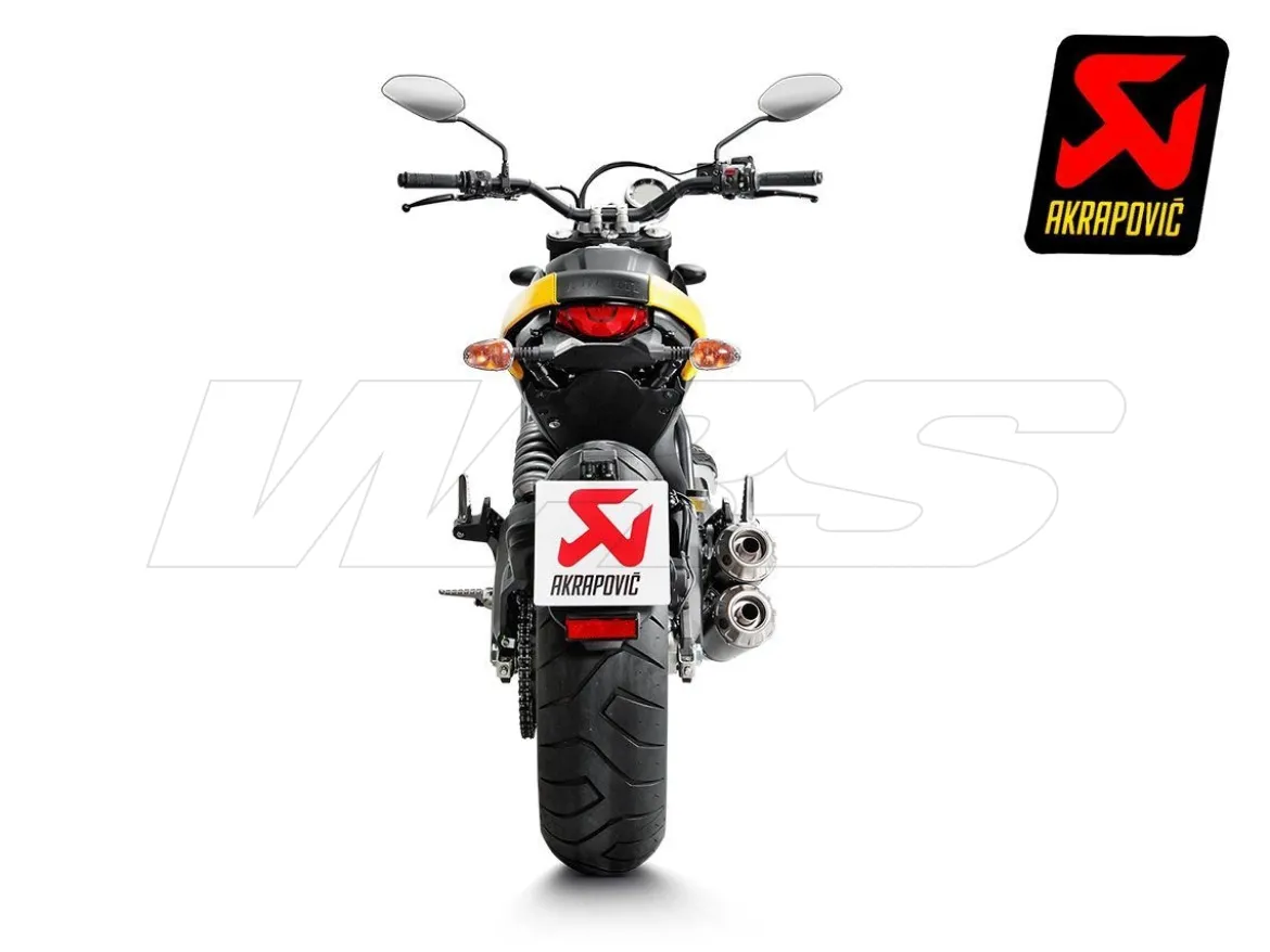 TERMINALE RACING AKRAPOVIC TITANIO DUCATI SCRAMBLER 2015-2020