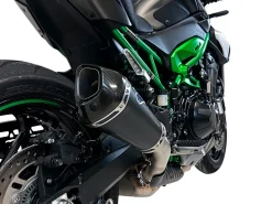 TERMINALE TITANIO NERO OMOLOGATO TERMIGNONI KAWASAKI Z900 2024-2025
