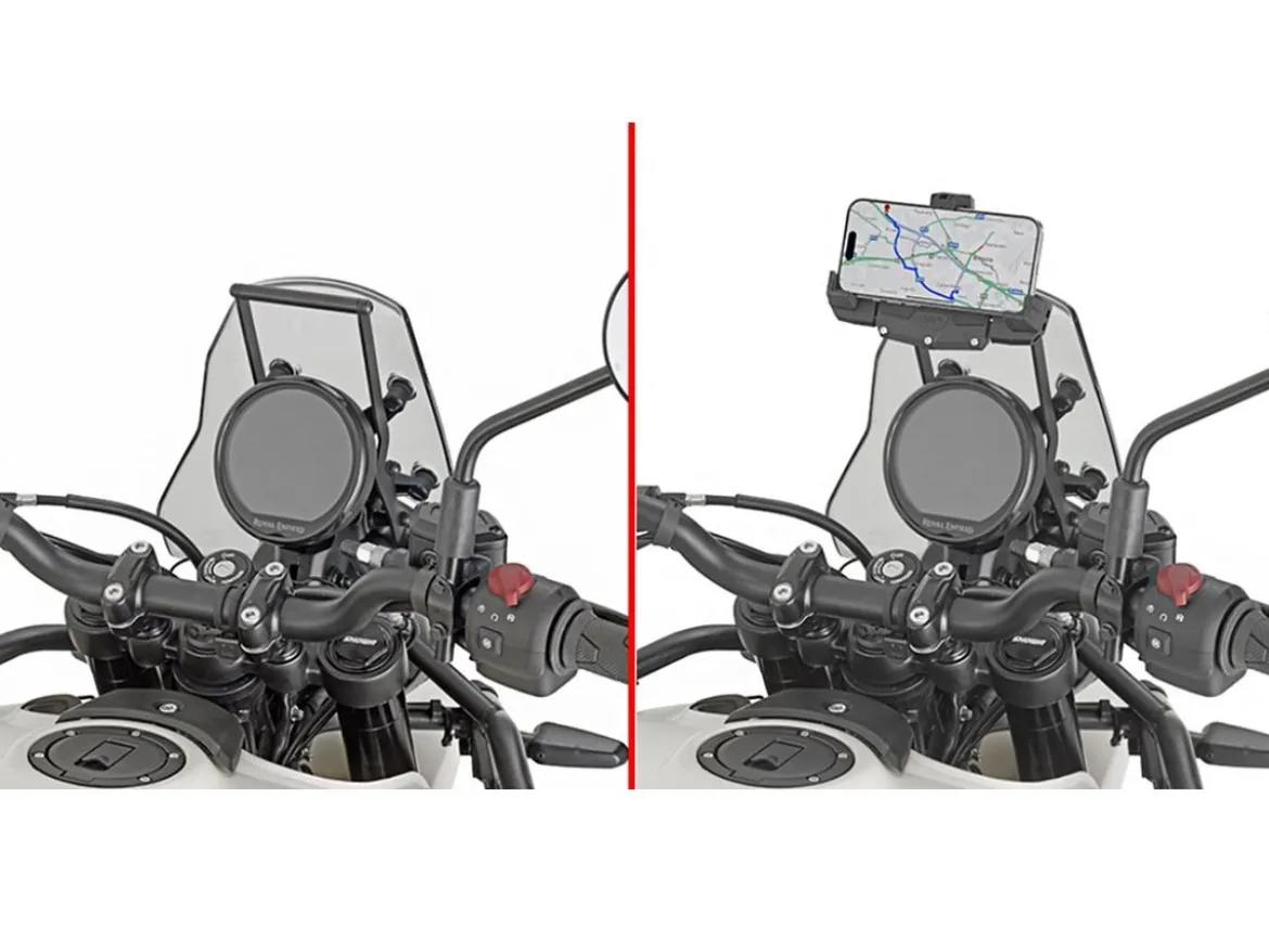 TRAVERSINO SUPPORTO CELLULARE GIVI ROYAL ENFIELD HIMALAYAN 450 2024