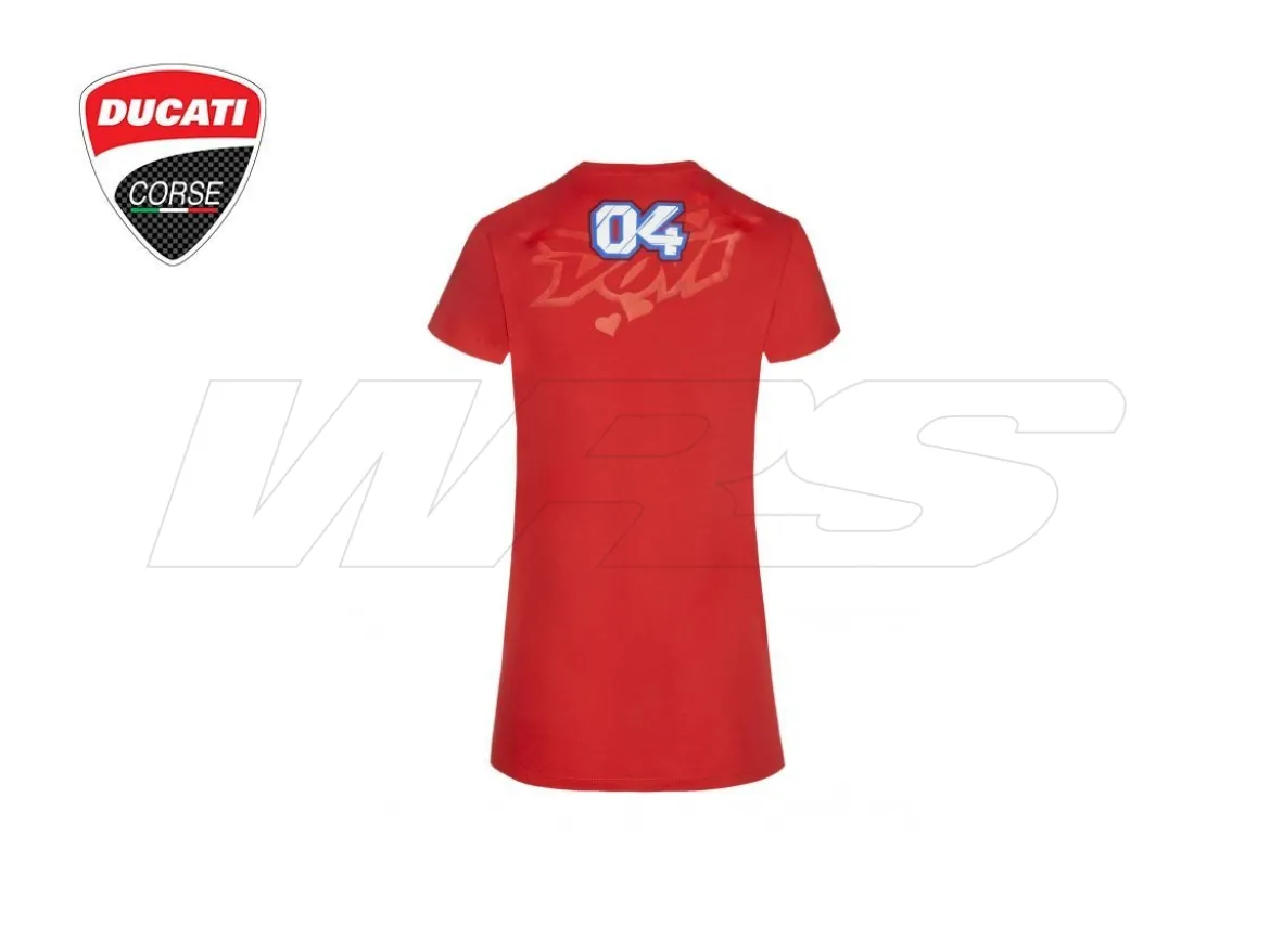1832207 T-SHIRT DONNA ANDREA DOVIZIOSO UFFICIALE DUCATI CORSE