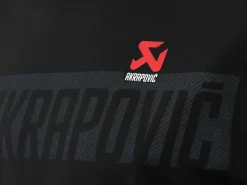 T-SHIRT DONNA NERA UFFICIALE AKRAPOVIC LINEA CORPO