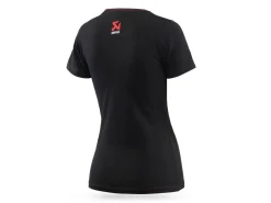 T-SHIRT DONNA NERA UFFICIALE AKRAPOVIC LINEA CORPO