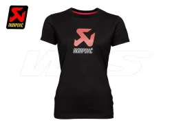T-SHIRT DONNA NERA UFFICIALE AKRAPOVIC