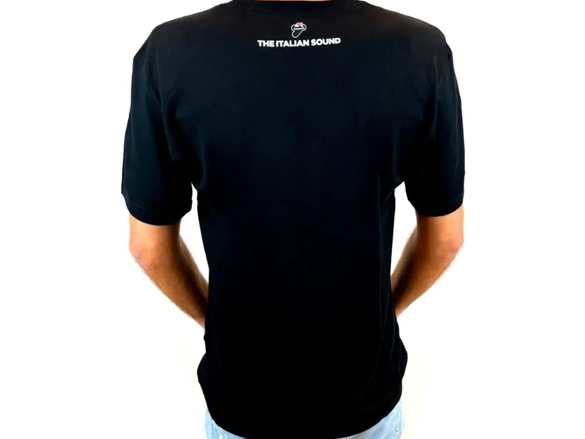 T-SHIRT ORIGINALE TERMIGNONI 4 USCITE BLACK 100% COTONE