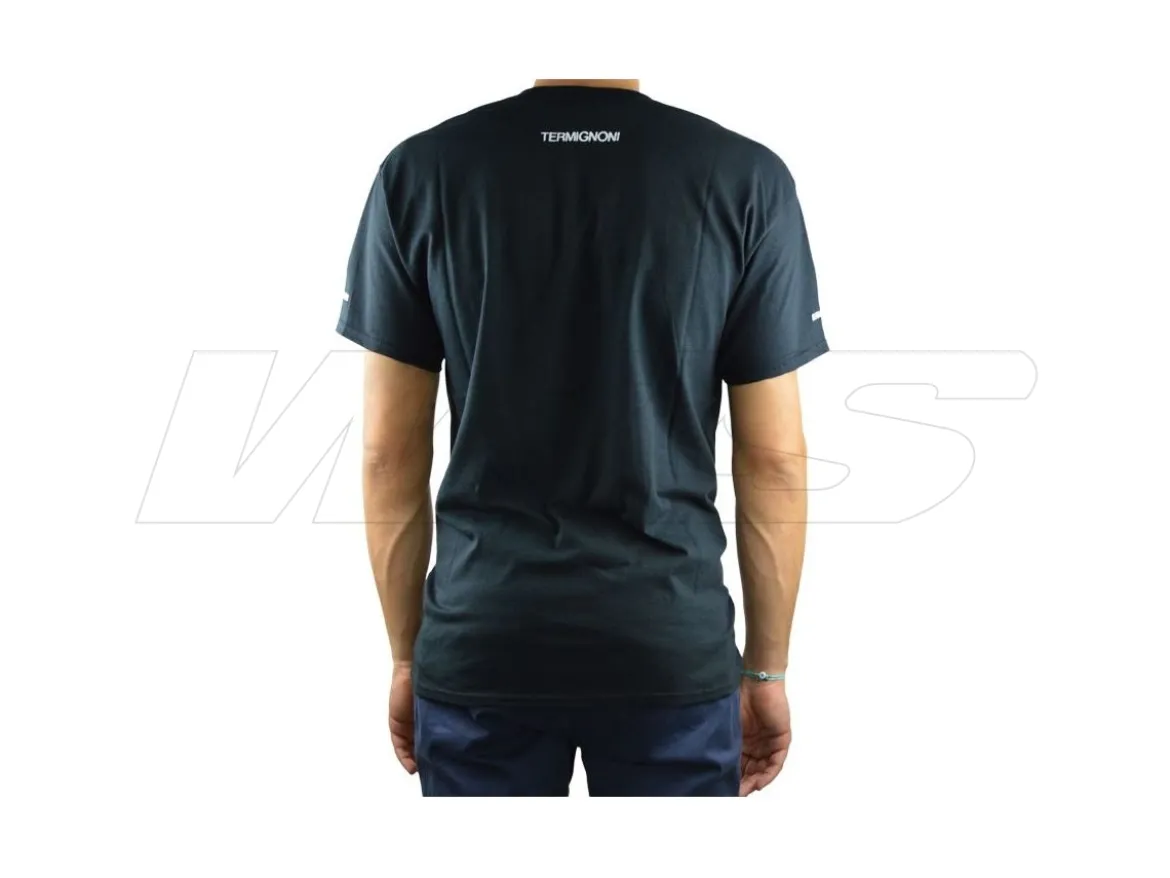 T-SHIRT ORIGINALE TERMIGNONI BLACK 100% COTONE