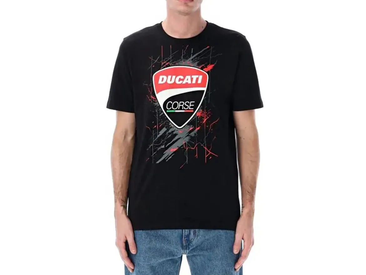2536001 T-SHIRT UFFICIALE DUCATI CORSE SCRATCHED LOGO