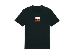 T-SHIRT UFFICIALE MIG BABOL RACING PODCAST NERA CON LOGO 100% COTONE