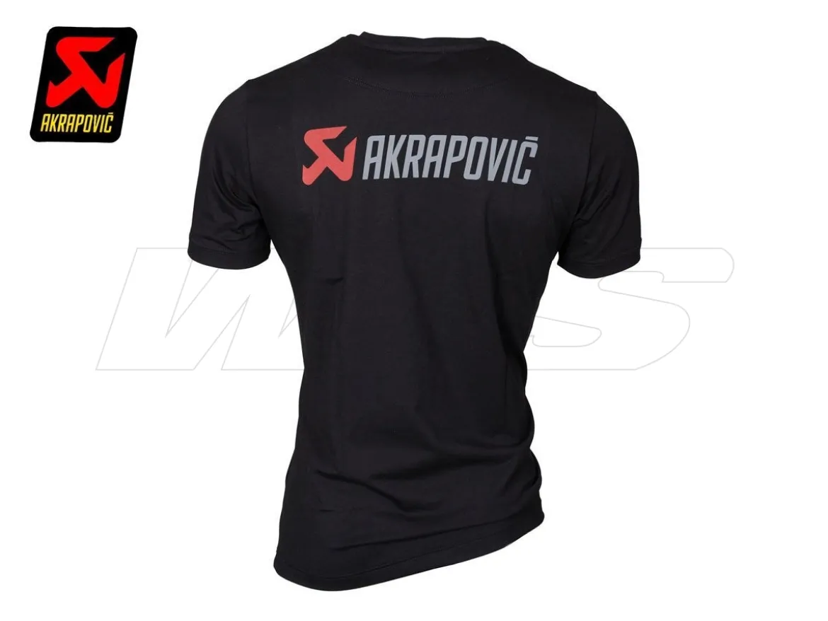 T-SHIRT UOMO NERA UFFICIALE AKRAPOVIC