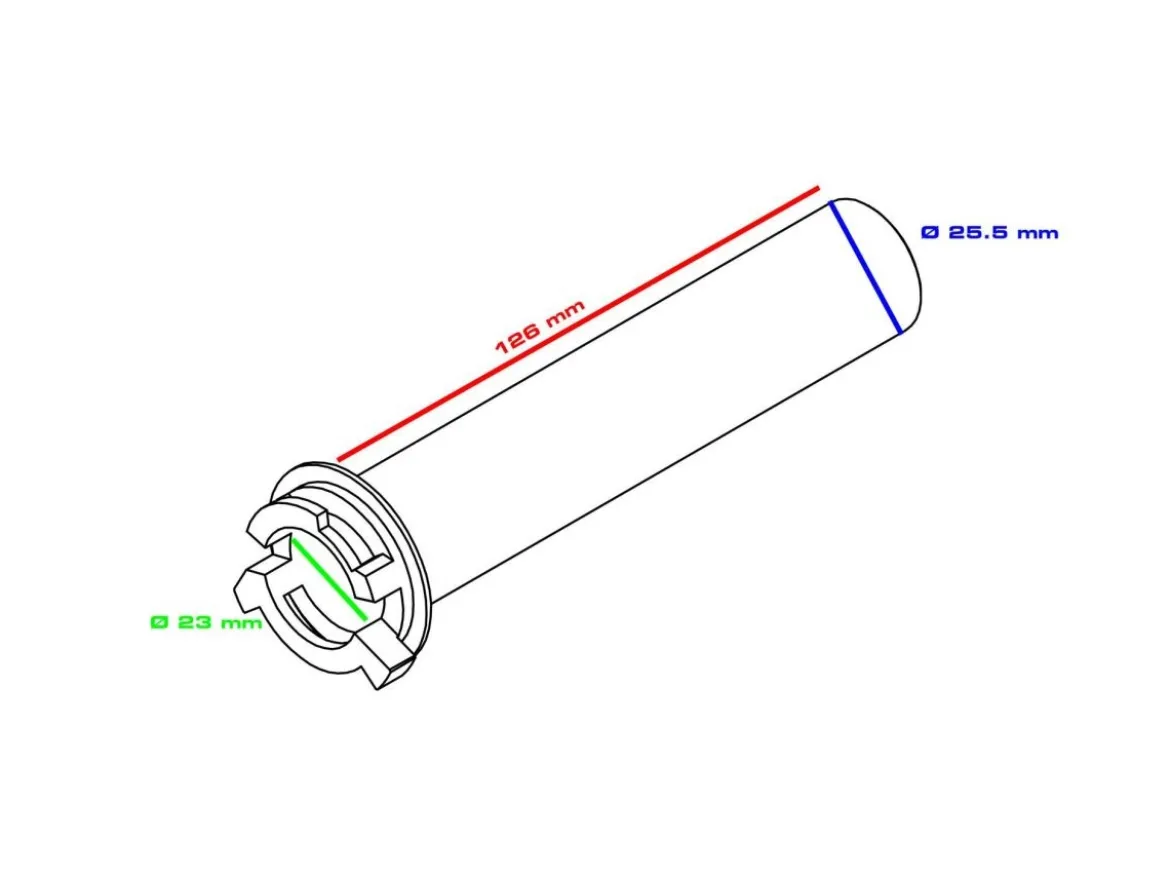 TUBO COMANDO ACCELERATORE RBW CNC RACING DUCATI PANIGALE V2 2020-2024