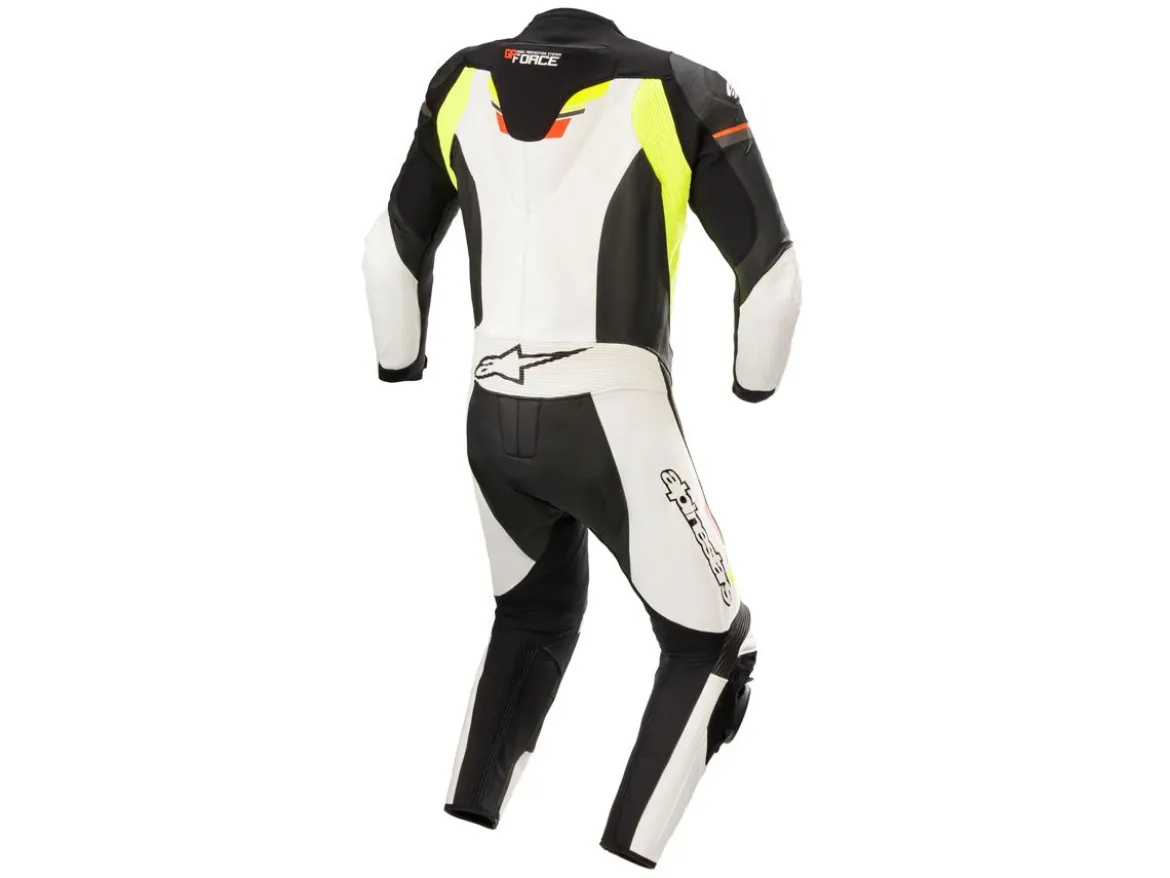 TUTA PELLE RACING GP FORCE CHASER ALPINESTARS GIALLO FLUO