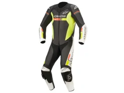 TUTA PELLE RACING GP FORCE CHASER ALPINESTARS GIALLO FLUO