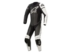 TUTA PELLE RACING GP FORCE PHANTOM ALPINESTARS BIANCO / NERO